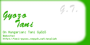 gyozo tani business card