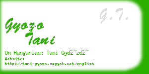 gyozo tani business card